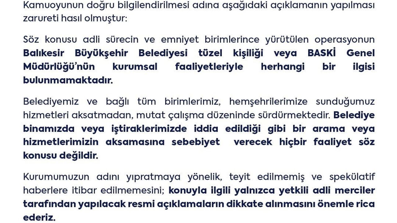 Balıkesir'de imar yolsuzluğu iddiası: 4 gözaltı