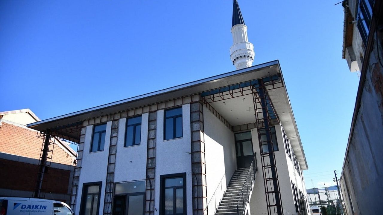 Başiskele'de Gazze Şehitleri Camii İnşaatında Son Aşama