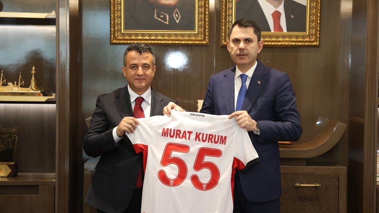 Başkan Halit Doğan, Bakan Murat Kurum’u Samsun projelerini anlattı
