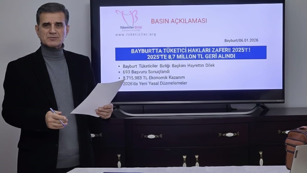 Bayburt’ta tüketicilere 8,7 milyon TL iade edildi