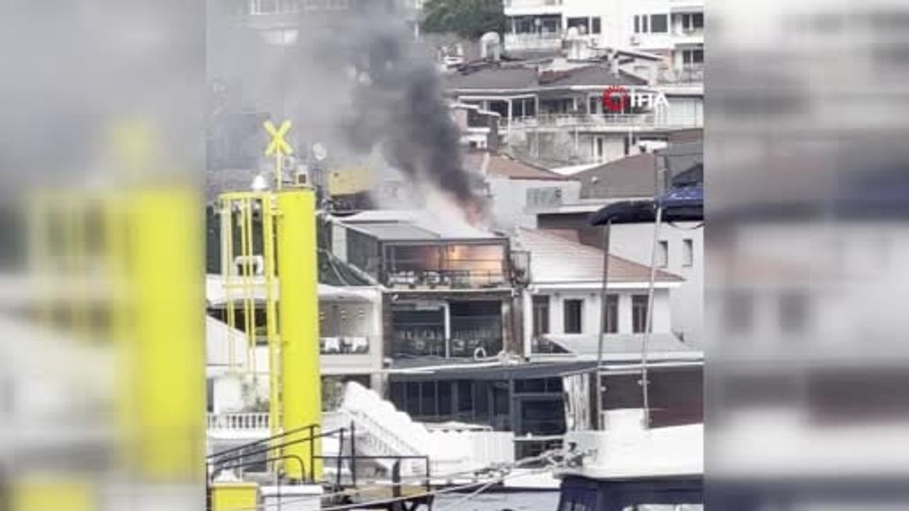 Beşiktaş Bebek’te iş yeri yangını: 1 itfaiyeci yaralandı