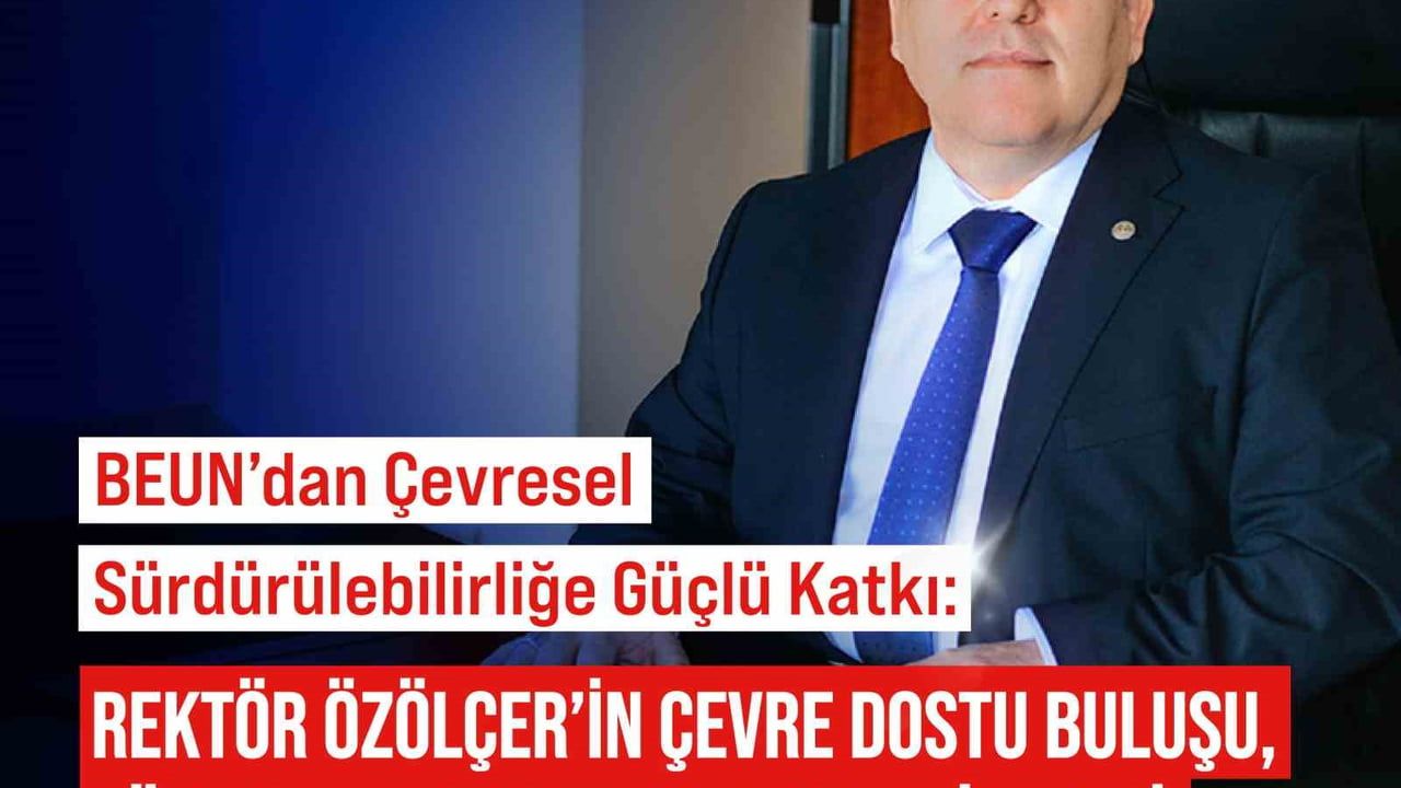 BEUN Rektörü Özölçer’in çevreci kumbarası TÜRKPATENT tarafından tescillendi