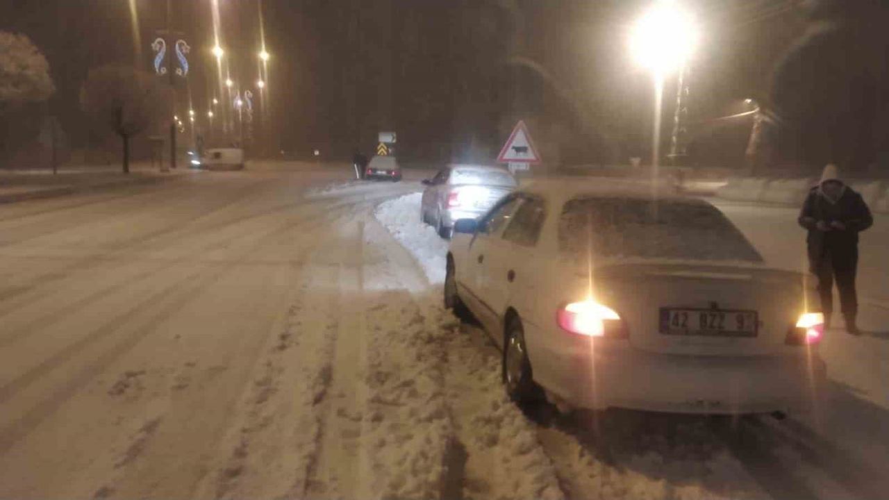 Beyşehir'de Kar Sevinci ve Ulaşım Önlemleri