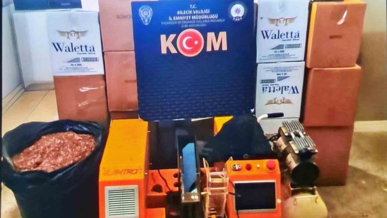 Bilecik’te 127 bin 800 makaron ele geçirildi