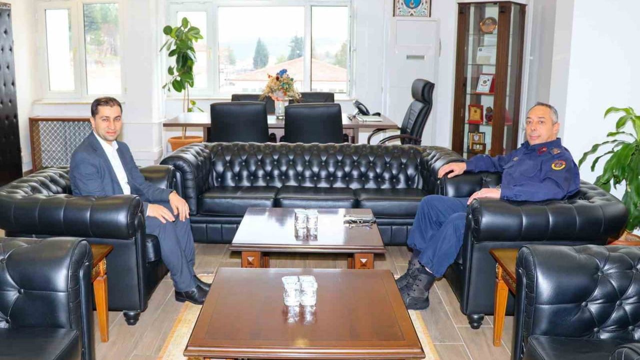 Bilecik'te Kurum Müdürlerinden Jandarma Komutanı Ali Vanlı'ya Ziyaret