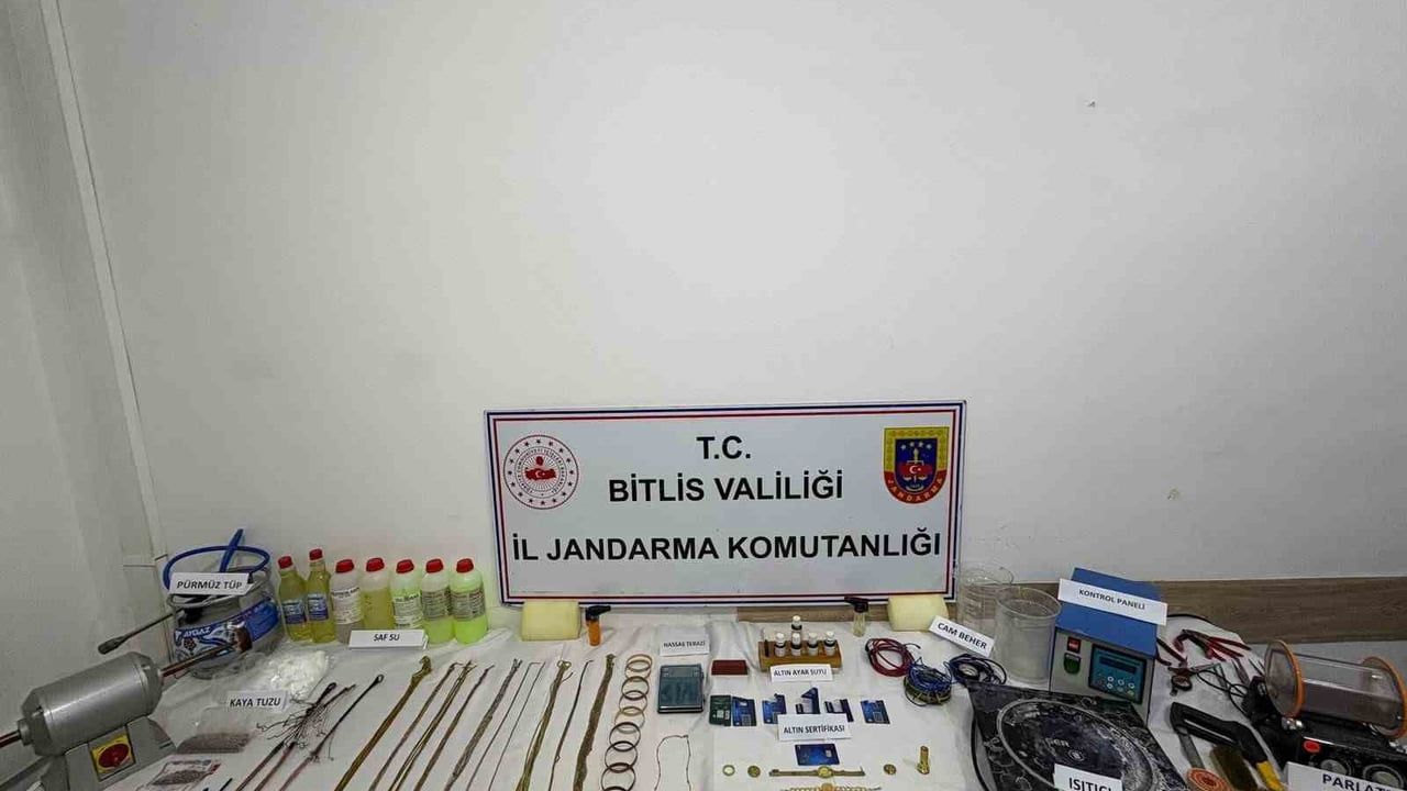 Bitlis'te sahte altın operasyonu: 2 kişi tutuklandı