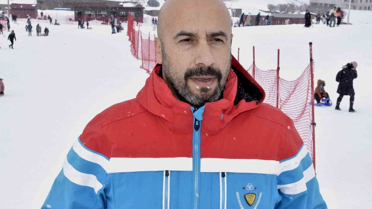 Bitlis’te yarıyıl tatilinde kayak tesislerinde yoğunluk