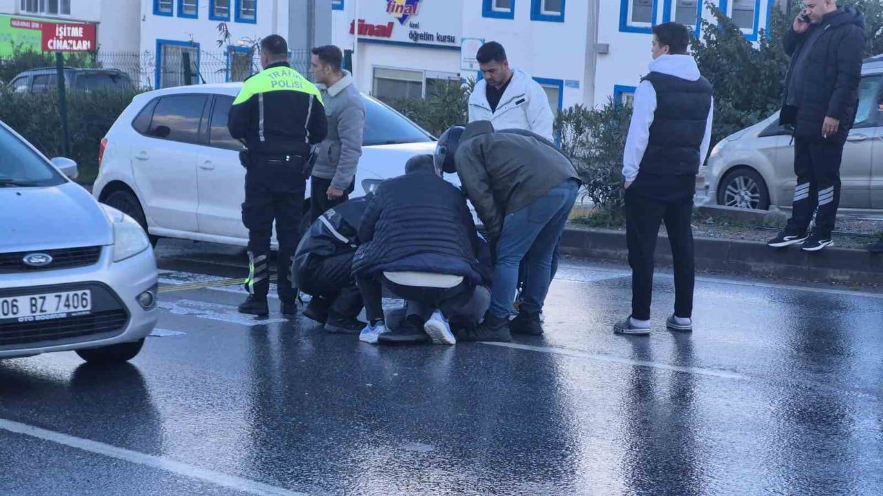 Bodrum'da yolun karşısına geçen yayaya araç çarptı