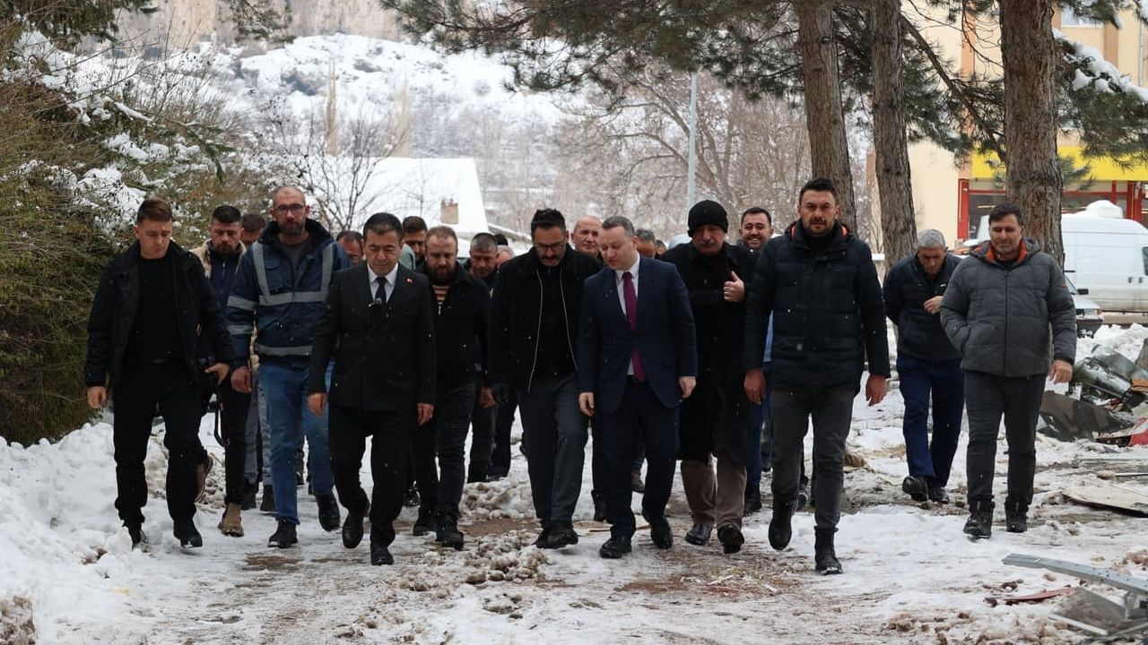 Bünyan'da yeni Hükümet Konağı projesine yerinde inceleme