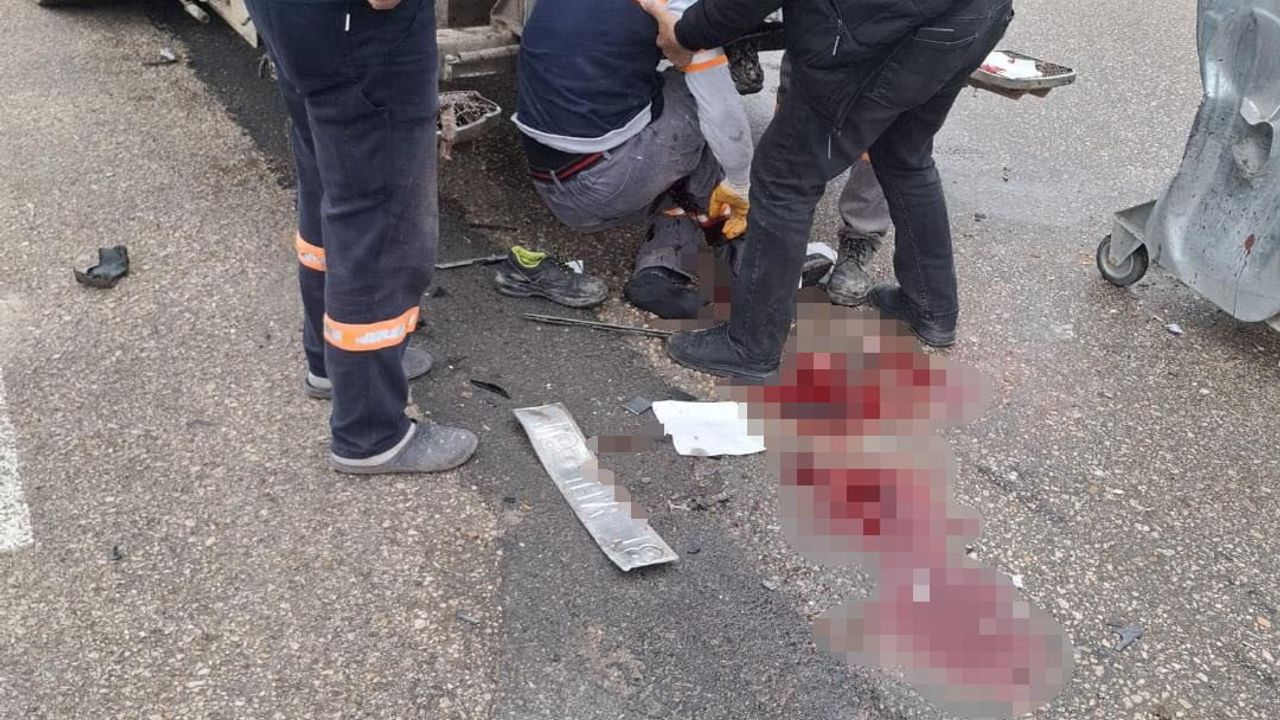 Bursa'da çöp toplama sırasında işçi iki araç arasında kalarak hayatını kaybetti