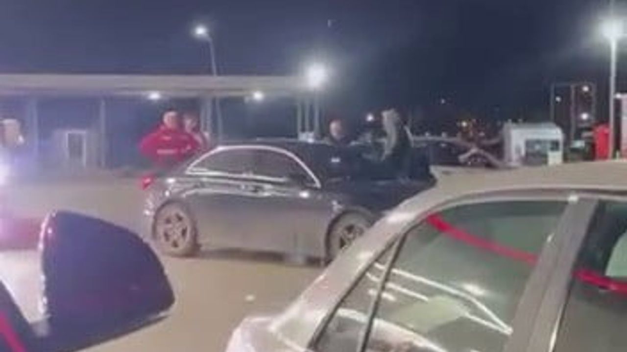 Bursa Nilüfer'de akaryakıt istasyonunda kavga