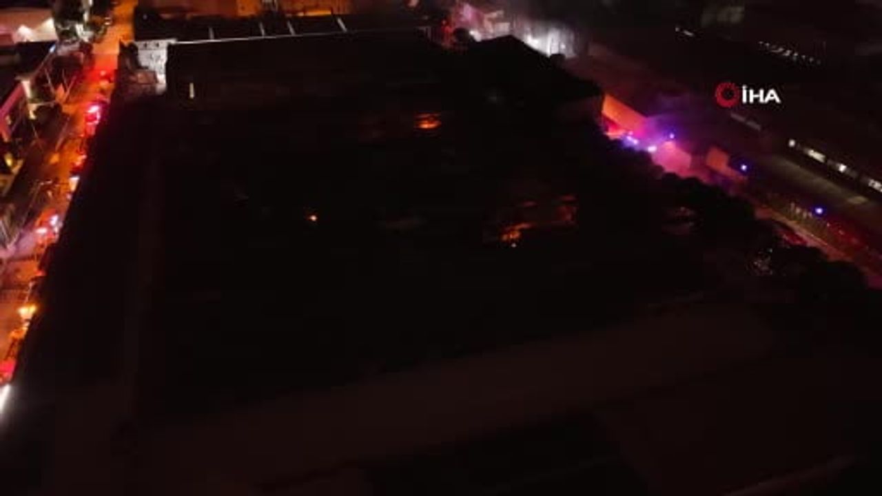 Bursa Nilüfer’de kimyasal kaplama fabrikasında yangın kontrol altına alındı