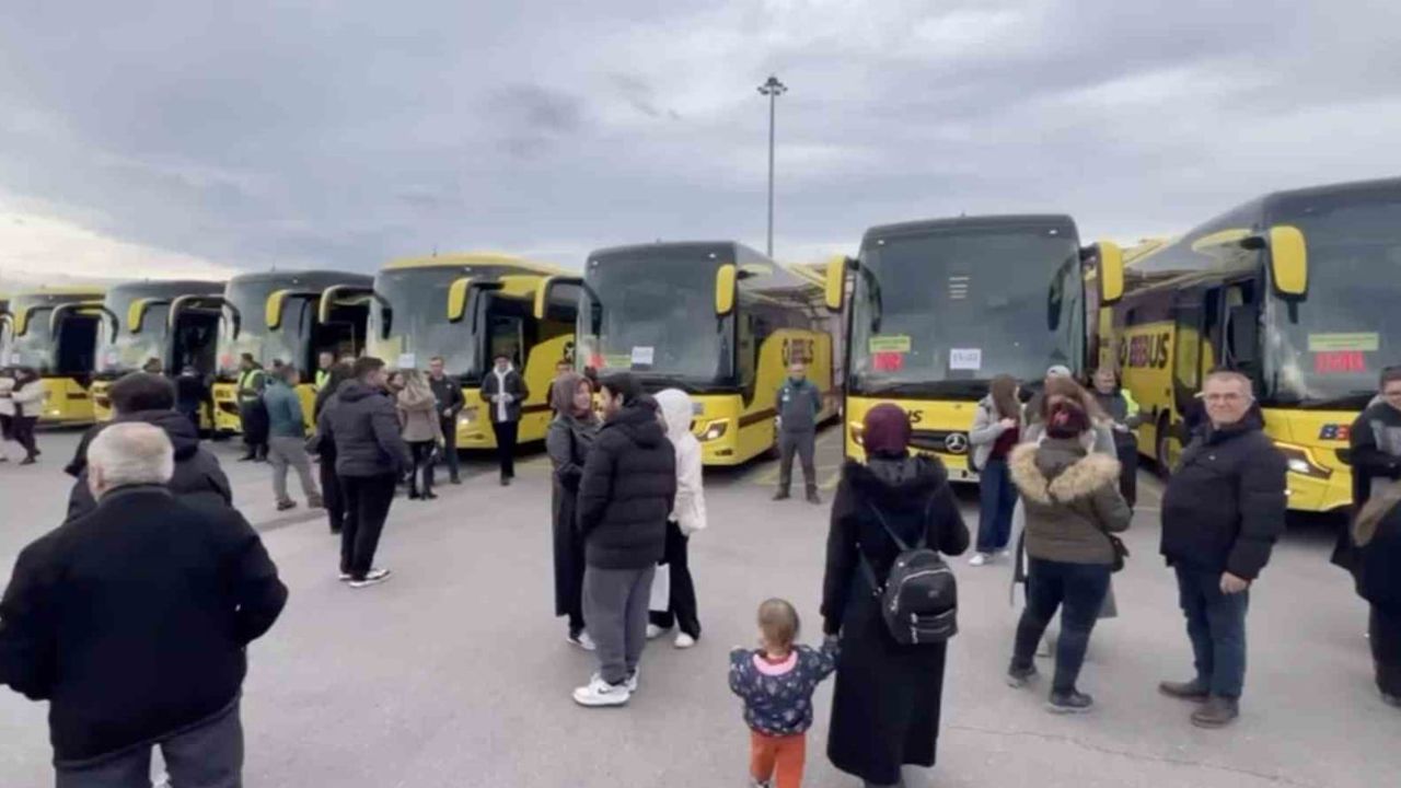 Bursa Terminali'nde yılbaşı dönüş yoğunluğu
