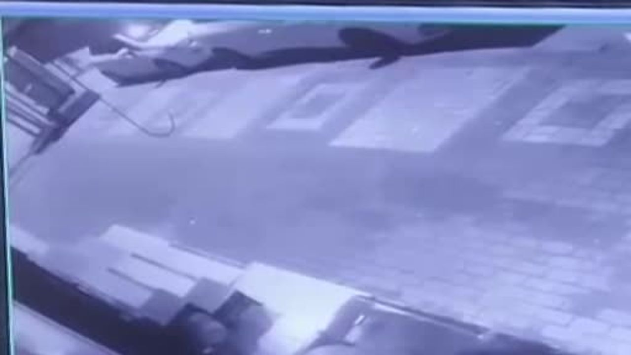 Bursa Yıldırım'da park halindeki araçlara zarar veren 2 kişinin anları kamerada