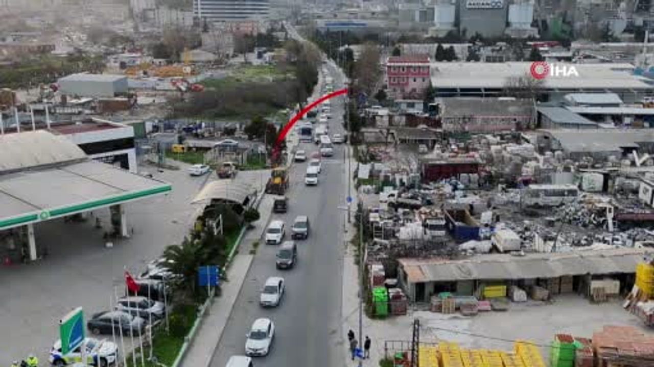 Büyükçekmece'de dron destekli trafik denetimi: 14 araca ceza