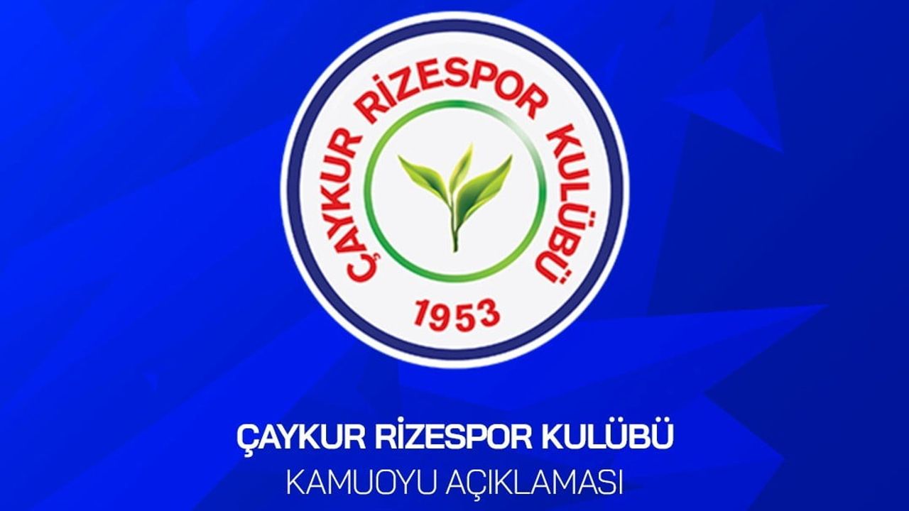Çaykur Rizespor’dan kırmızı kart ve iptal edilen gole sert tepki