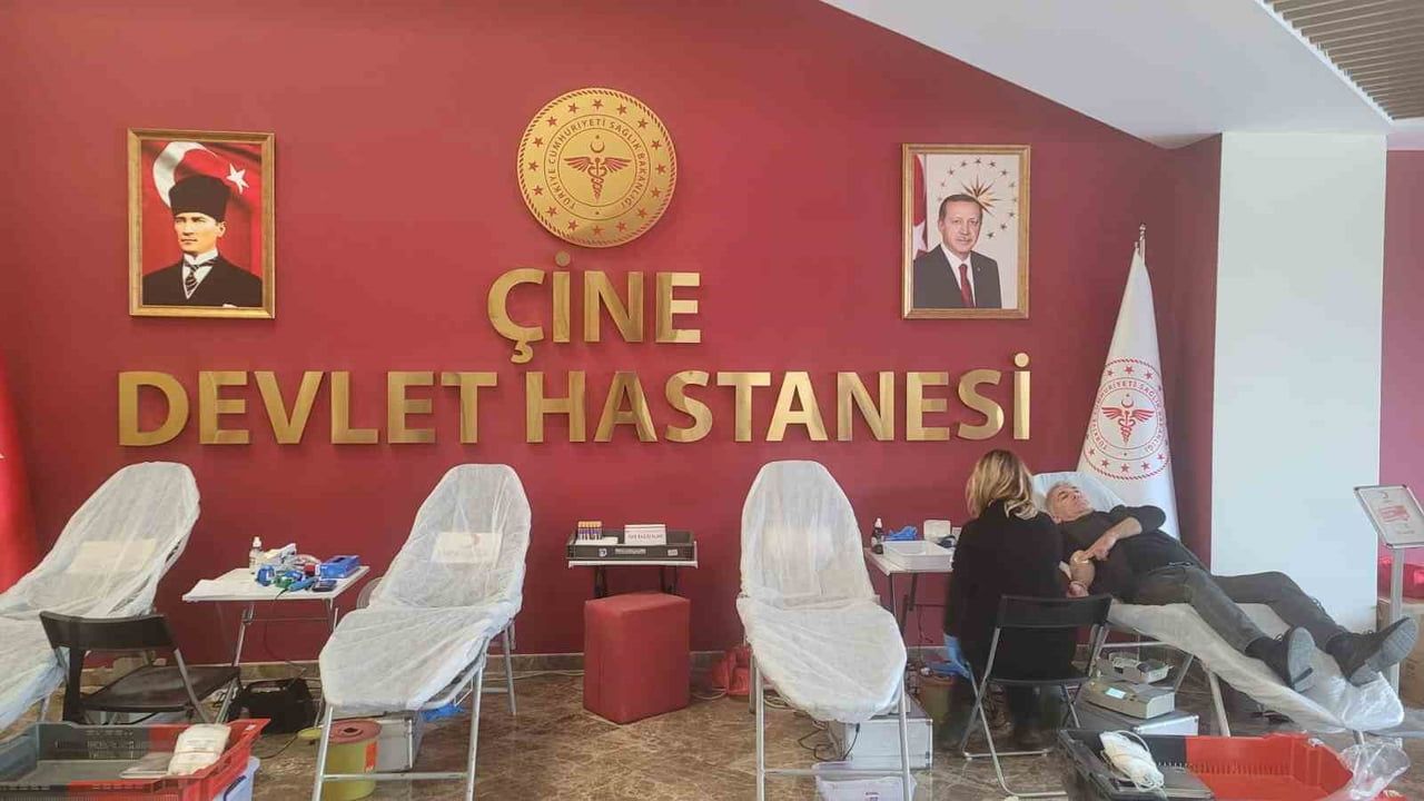 Çine Devlet Hastanesi'nde Türk Kızılayı ile Kan Bağışı Etkinliği