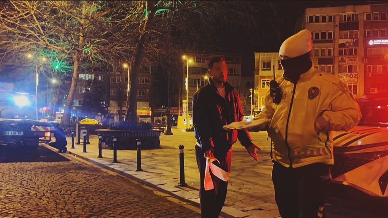 Çorlu'da alkollü sürücü polise 'Ben polis olacak adamım' diyerek savundu