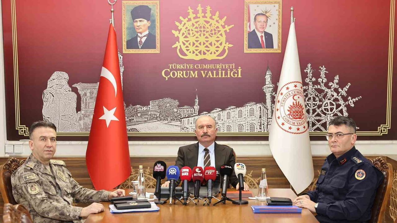 Çorum’da 2025’te suç oranlarında belirgin düşüş