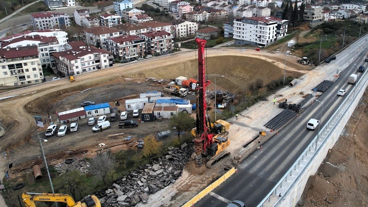 Darıca'da köprülü kavşak çalışmalarında yeni aşama