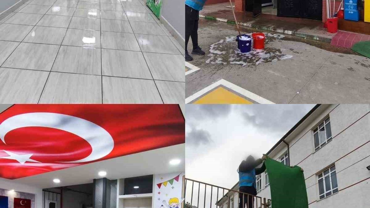Denetimli Serbestlik Müdürlüğü’nden Mehmet Akif Ersoy İlkokulu’na bakım ve temizlik desteği