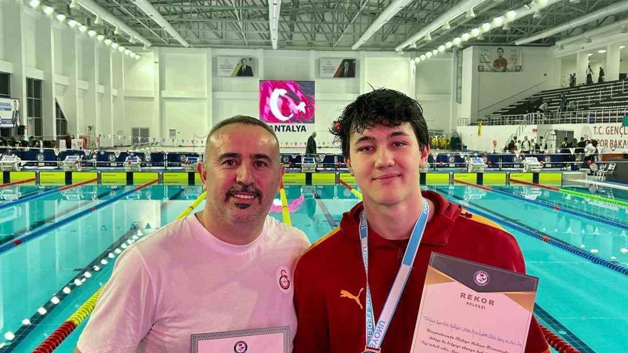 Denizlili sporcu Ahmet Mete Boylu üç Türkiye rekoruna imza attı