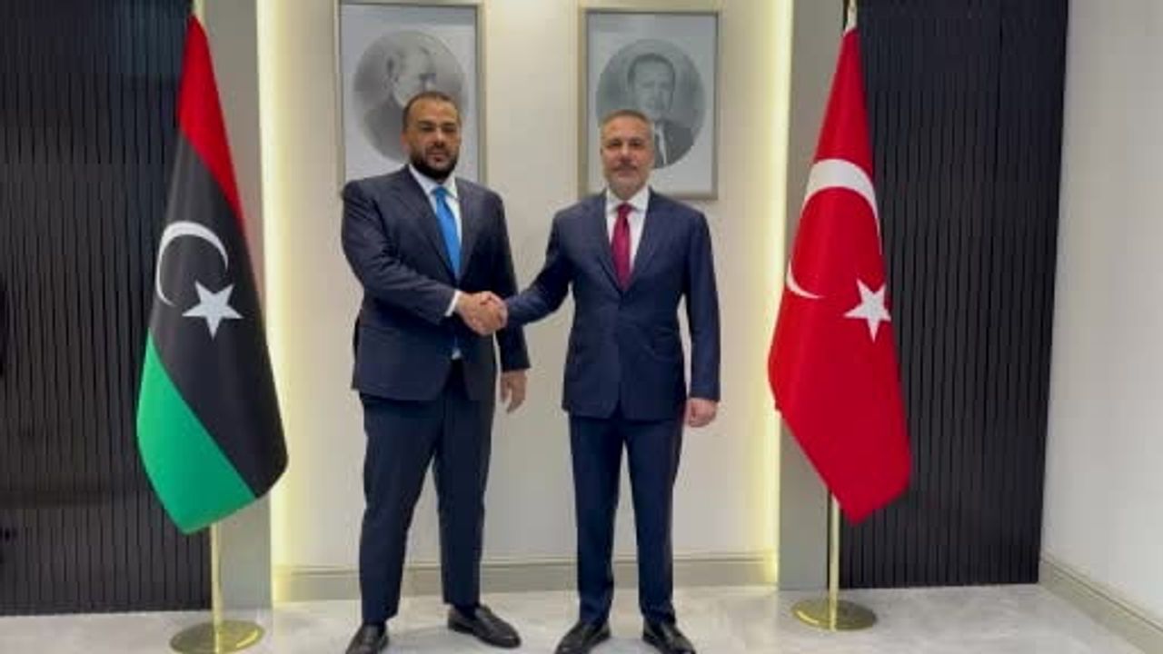 Dışişleri Bakanı Hakan Fidan, Abdüsselam Zubi ile Görüştü