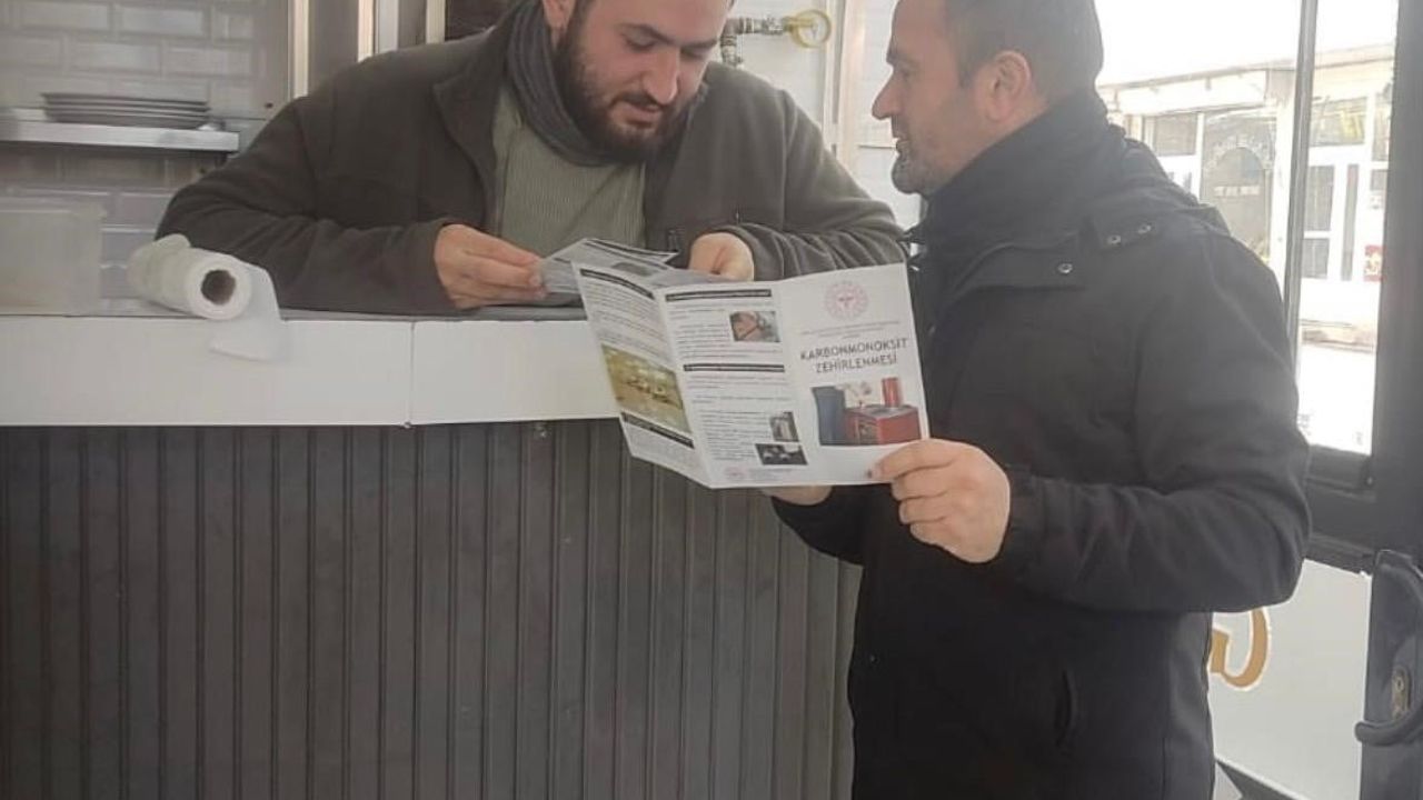 Diyadin'de karbonmonoksit zehirlenmelerine karşı bilgilendirme çalışması