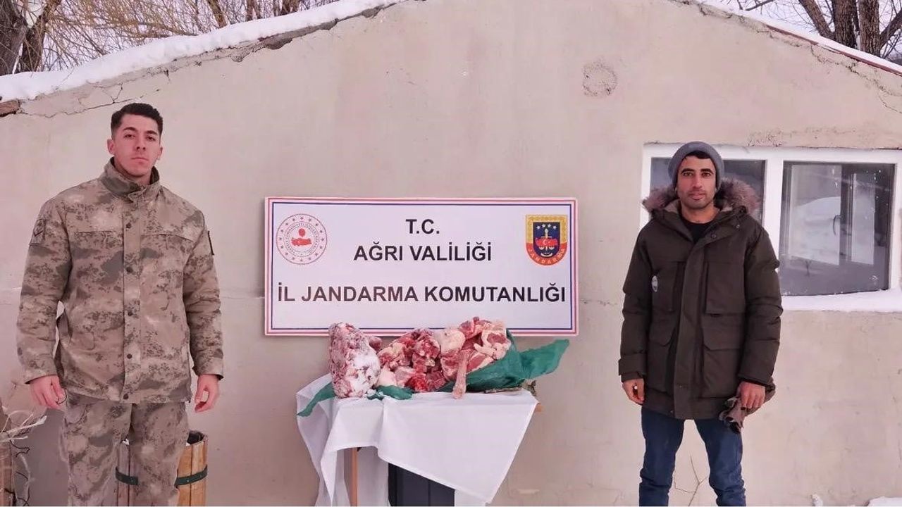 Diyadin’de taşıma koşullarına uymayan etlere el konuldu