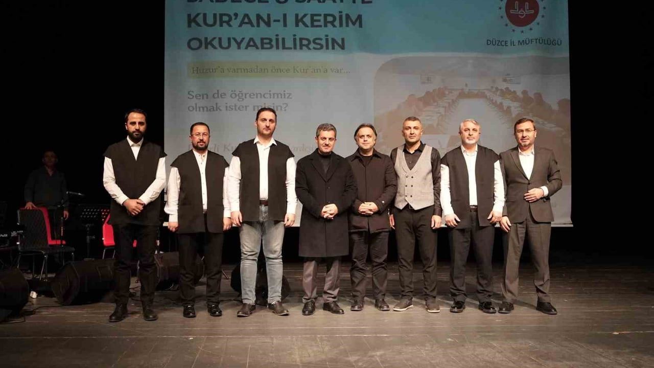 Düzce'de 'Secdeden Semaya' Miraç Gecesi buluşması