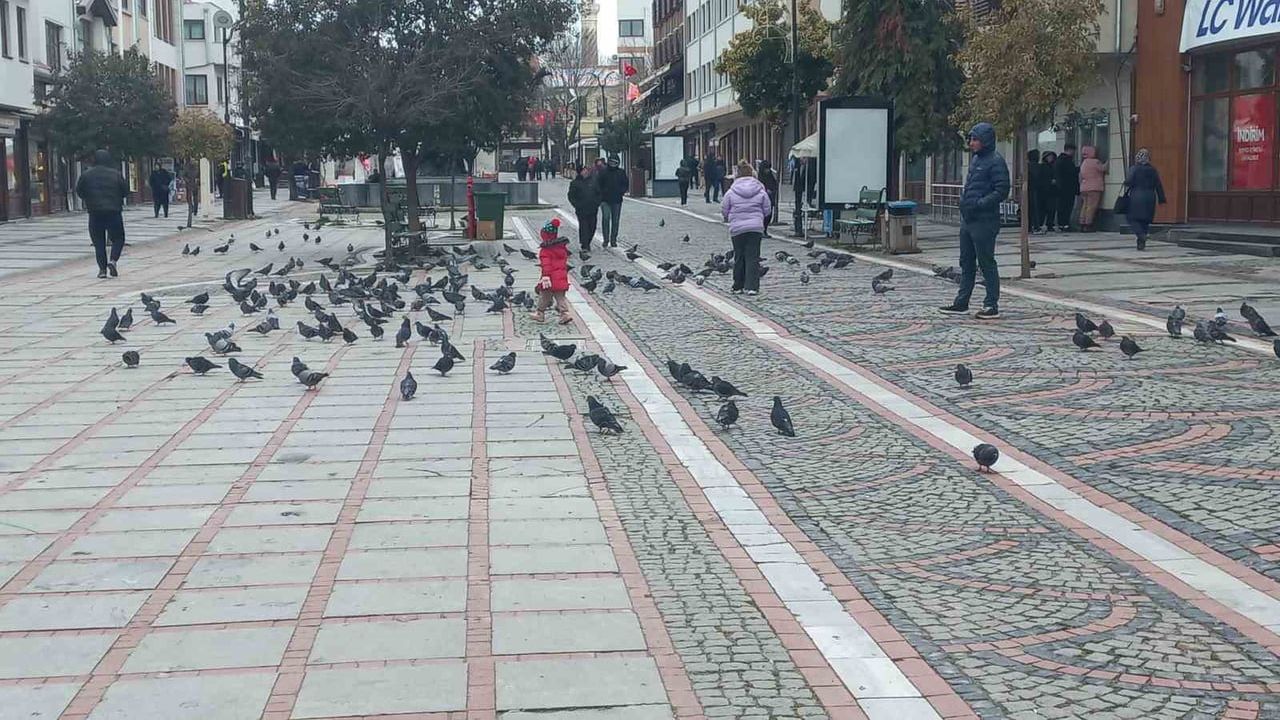 Edirne'de dondurucu soğuk: Saraçlar'da sakinlik, alışveriş kapalı alanlara kaydı