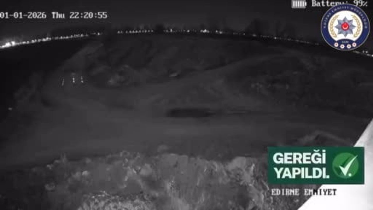 Edirne'de hafriyat döken sürücüye 63 bin 592 lira ceza