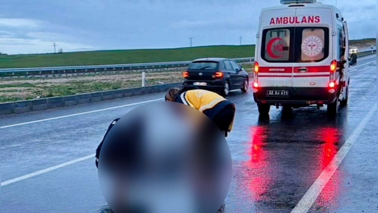 Edirne Söğütlüdere’de yolun karşısına geçmeye çalışan yaya yaşamını yitirdi