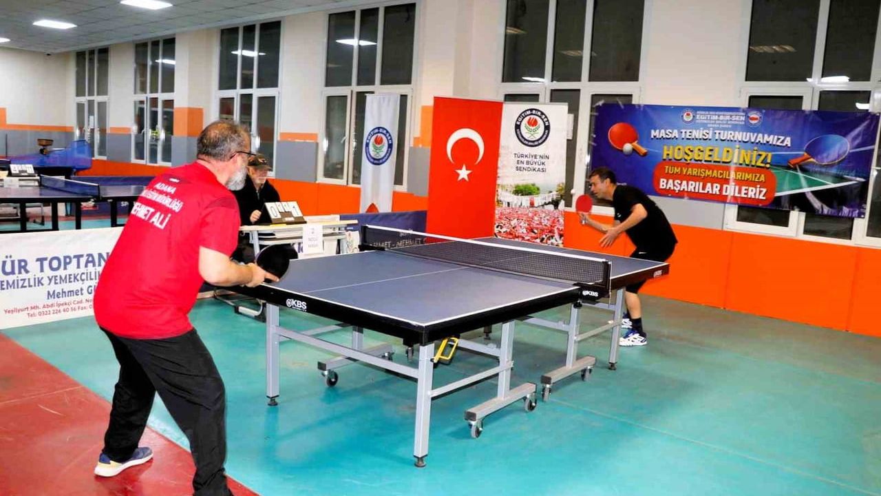 Eğitim-Bir-Sen Adana Şubesi 2. Ödüllü Masa Tenisi Turnuvası tamamlandı