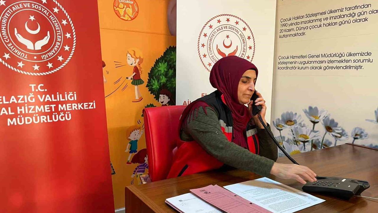 Elazığ’da yeni doğan ailelerine telefonla tebrik ve bilgilendirme