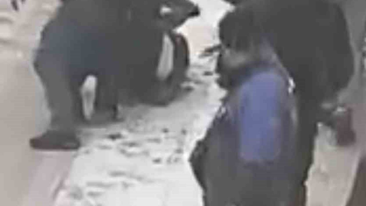 Elazığ İcadiye Mahallesi'nde sokak ortasında tekmeli tokatlı kavga