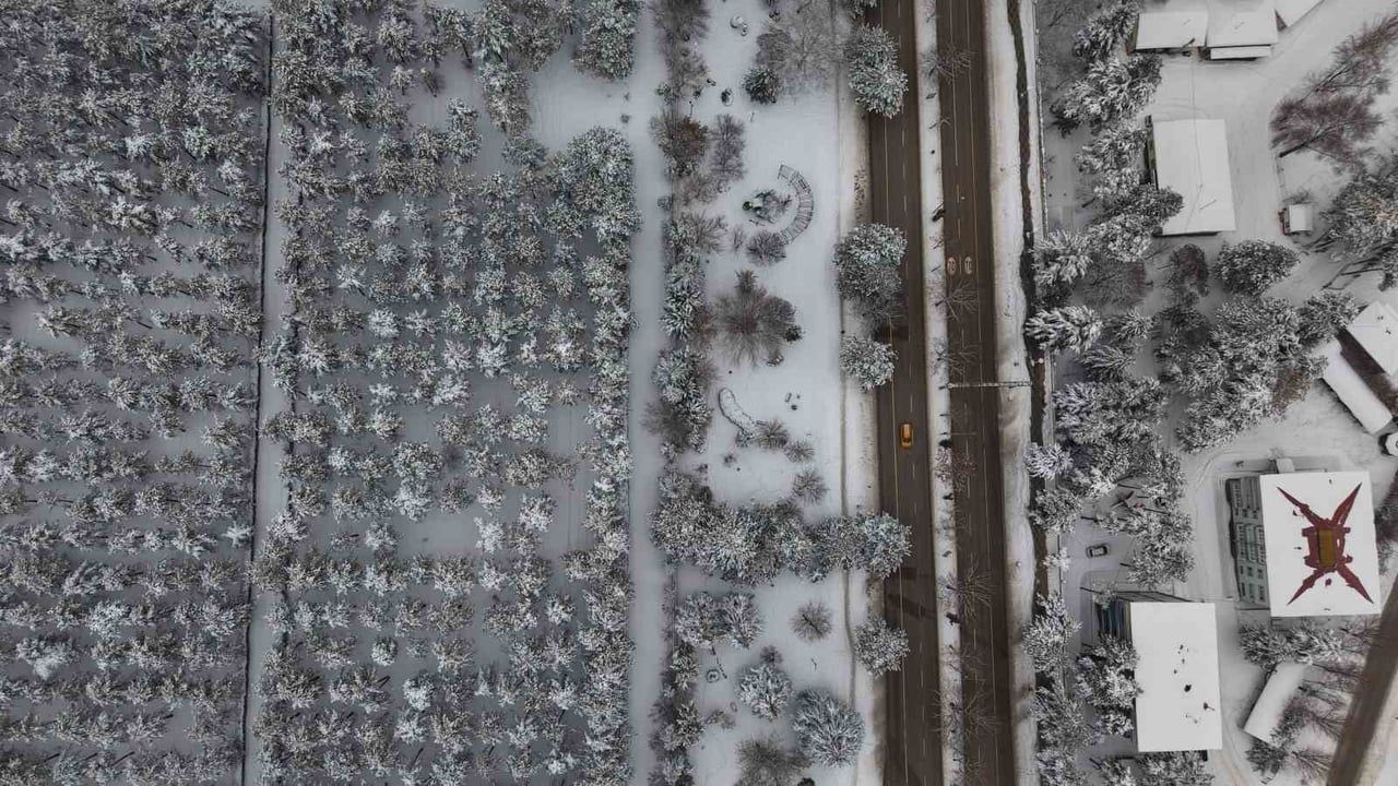 Elazığ merkezinde karla örülen beyaz vaha: Fırat Üniversitesi ve Kültür Park