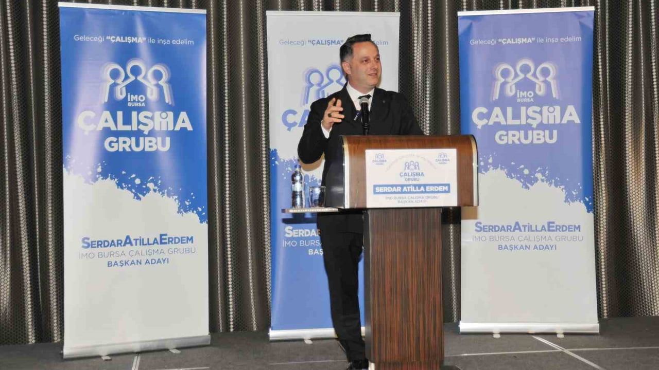 Erdem, İMO Bursa başkan adaylığında projelerini ve yönetim listesini açıkladı