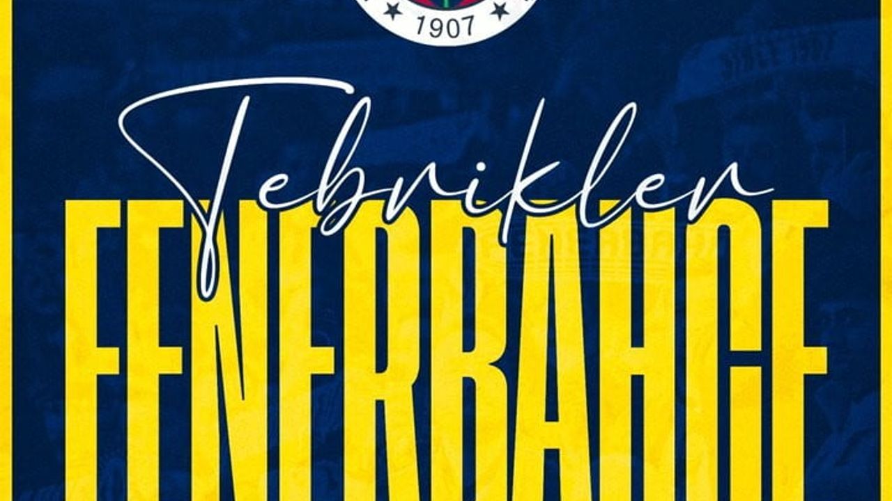 Erdoğan'dan Fenerbahçe'ye Süper Kupa tebriki