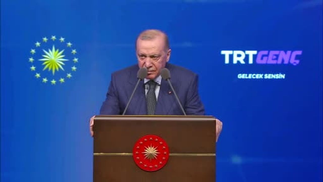Erdoğan'dan TRT Genç Açılışında su ve haberleştirme sorgusu