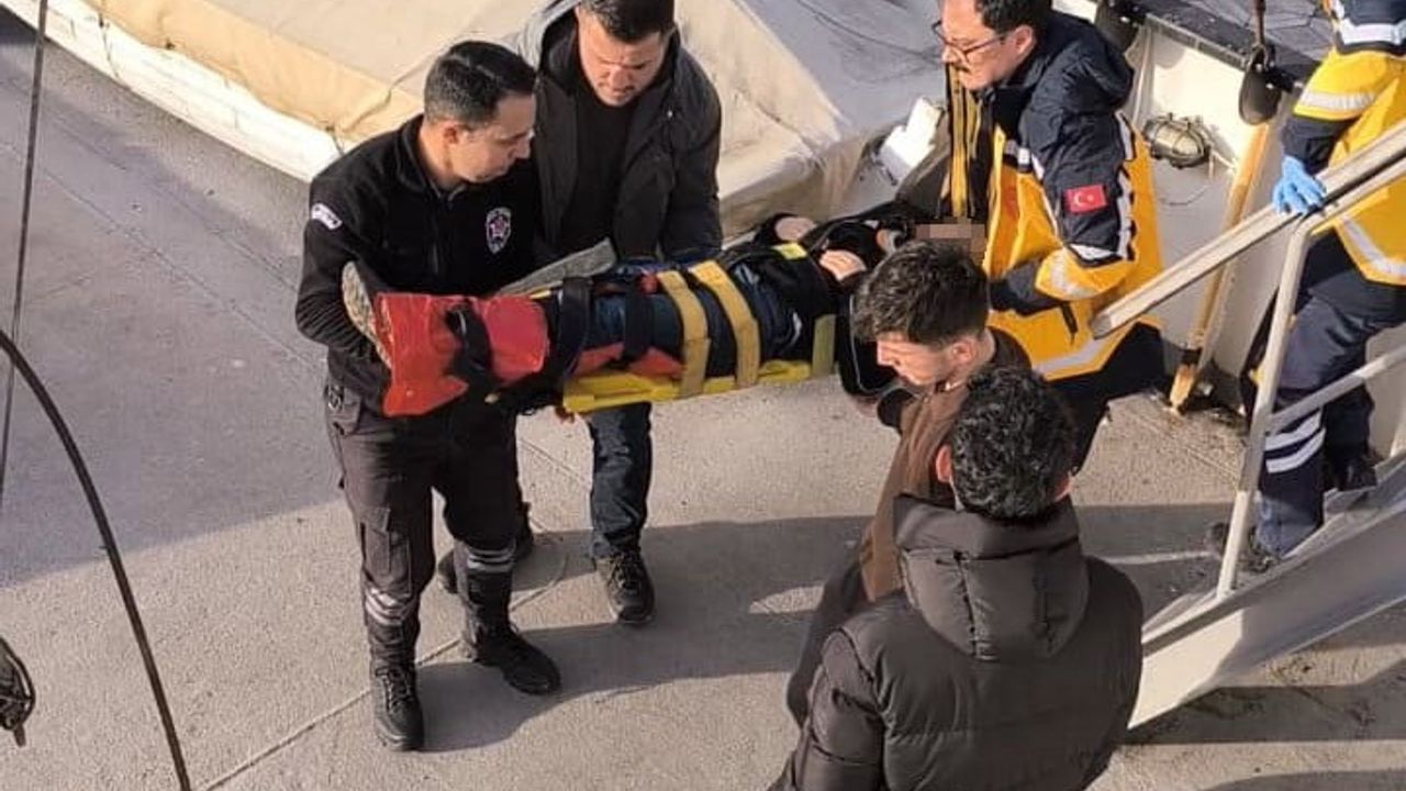 Ereğli’de Alemdar Gemisi’nde merdiven kazası: 11 yaşındaki çocuk yaralandı