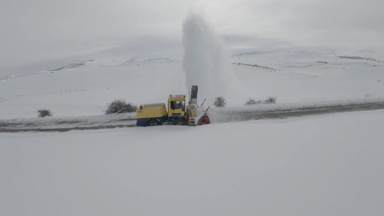 Erzincan'da 51 köy yolu kar nedeniyle ulaşıma kapandı