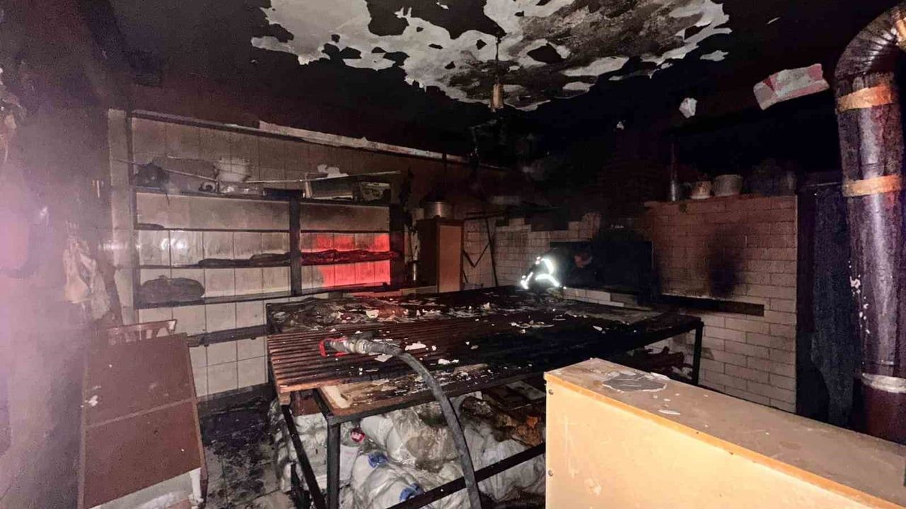 Erzincan'da ekmek fırınında yangın
