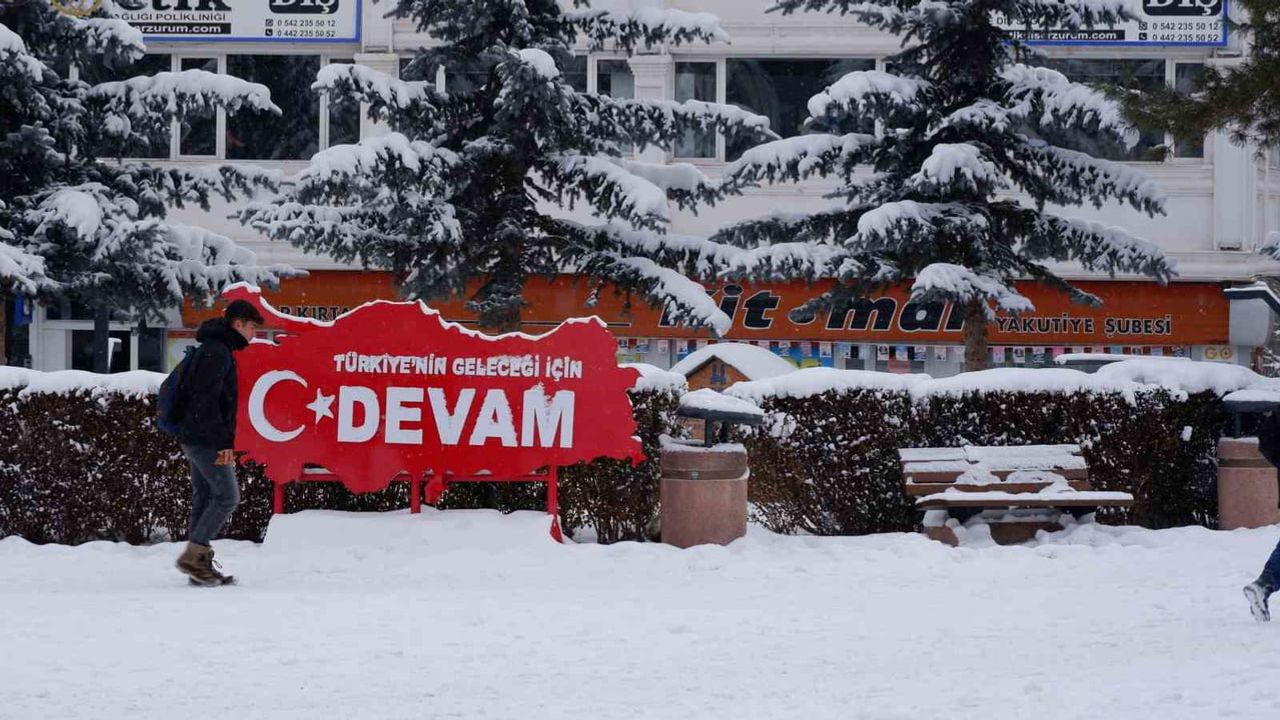 Erzurum ve çevresi için buzlanma, çığ ve don uyarısı