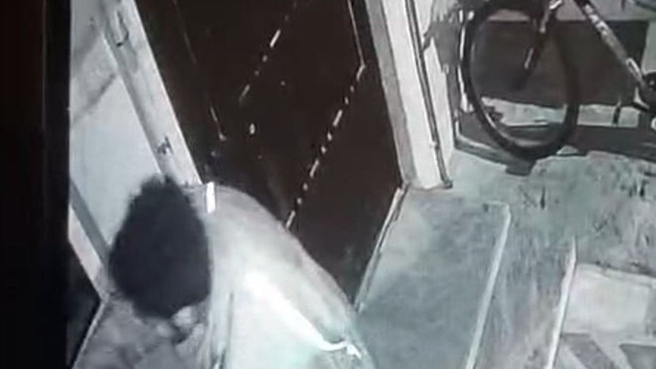 Eskişehir'de balkon hırsızı güvenlik kamerasına yakalandı