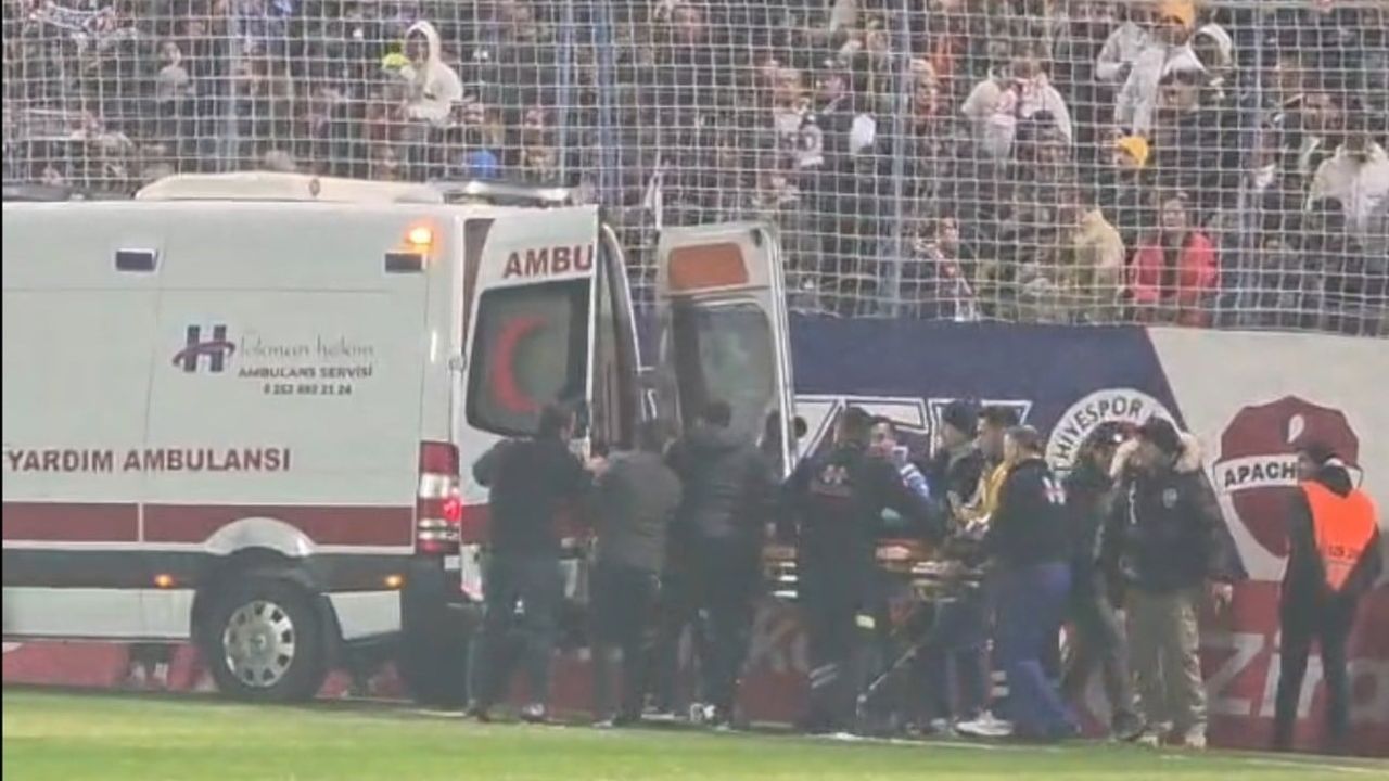 Fethiye'de taraftar tribünden düşerek ağır yaralandı