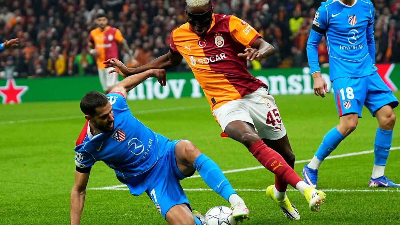Galatasaray - Atletico Madrid: Şampiyonlar Ligi'nde 1-0