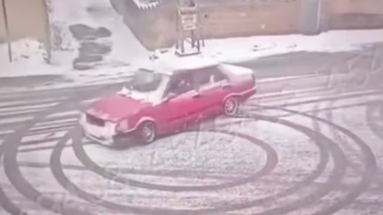 Gaziantep’te yaya yolunda drift yapan ehliyetsize ve araç sahibine ceza