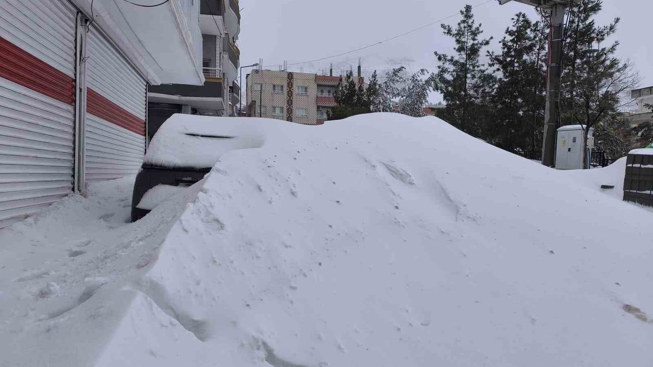 Gercüş'te Yoğun Kar Hayatı Felç Etti