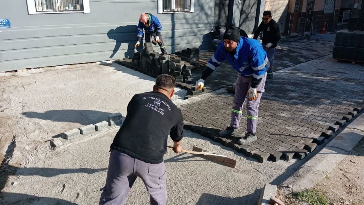 Germencik’te İstasyon Mahallesi sokakları yenileniyor